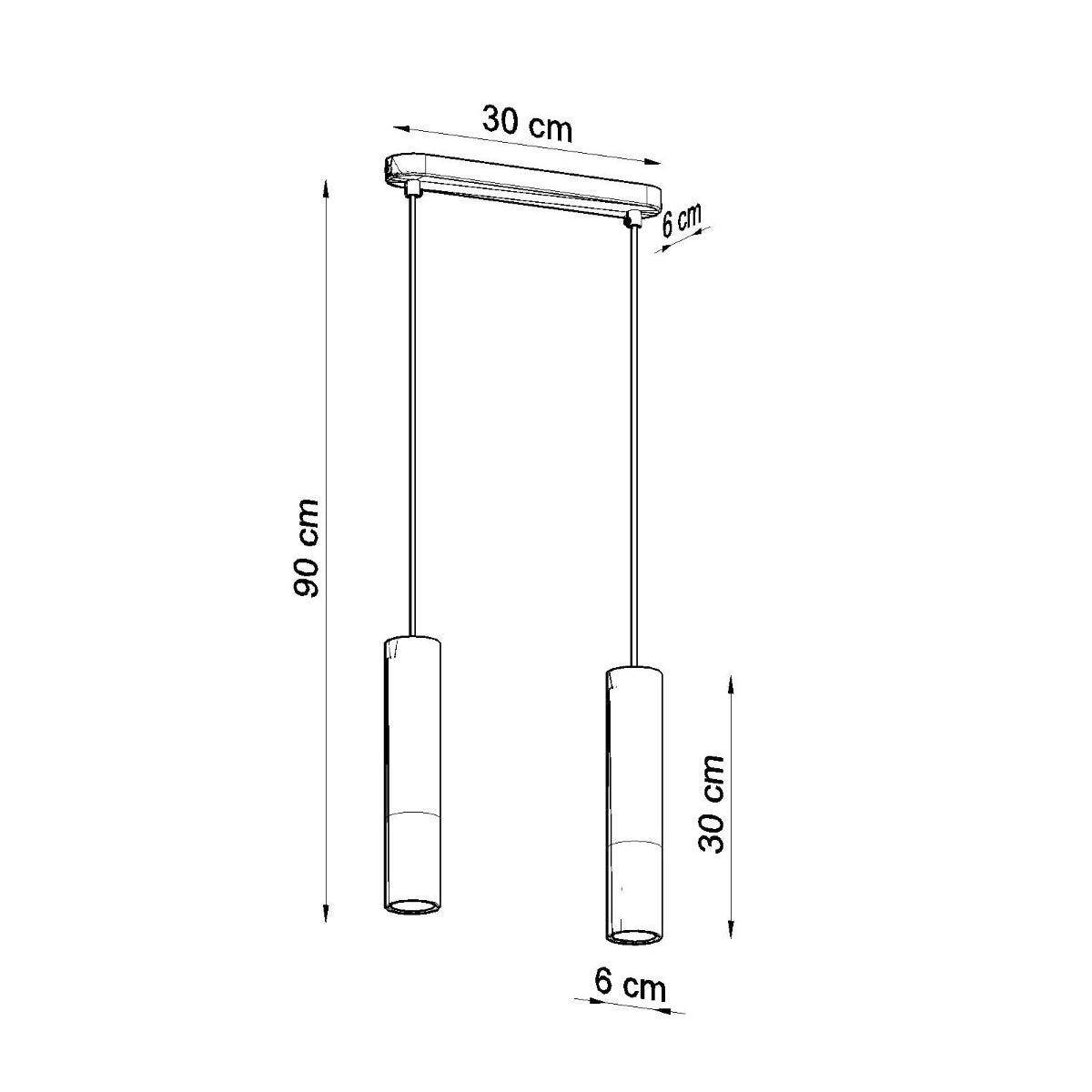 Hanglamp PABLO 2 zwart