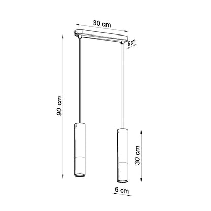 Hanglamp PABLO 2 zwart