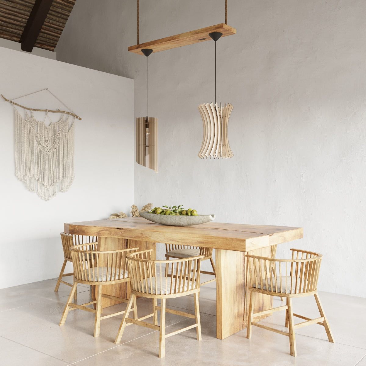 Hanglamp ALEXIA hout