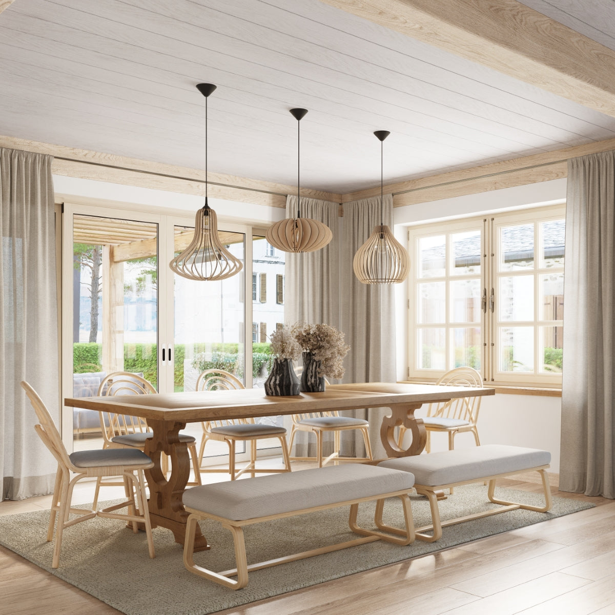 Hanglamp ELZA hout
