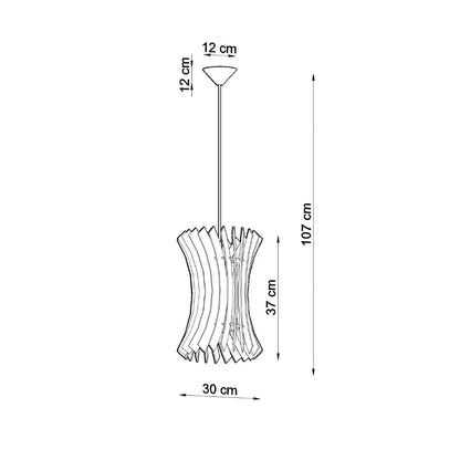 Hanglamp ORIANA hout