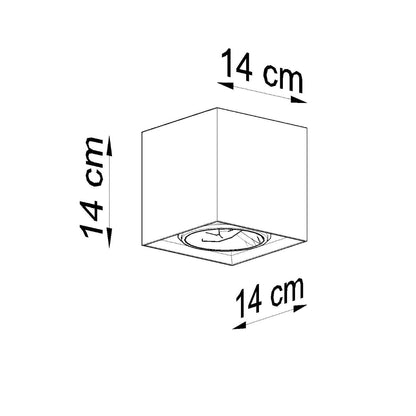 Plafondlamp VALDE beton