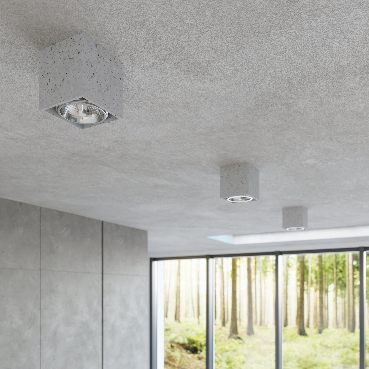 Plafondlamp VALDE beton