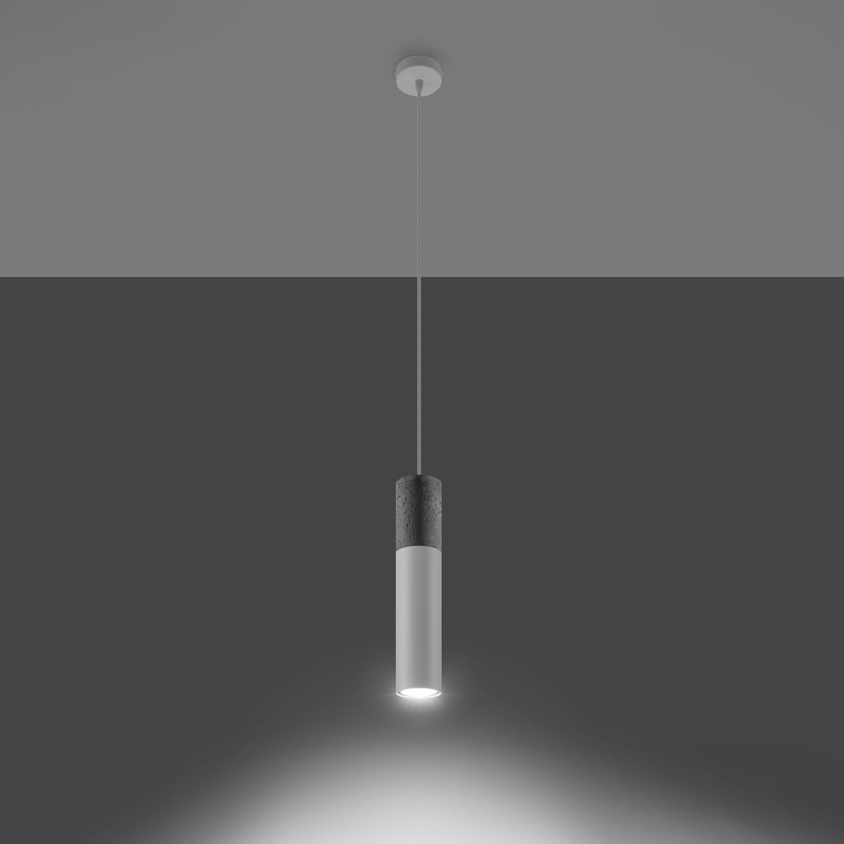 Hanglamp BORGIO 1 wit
