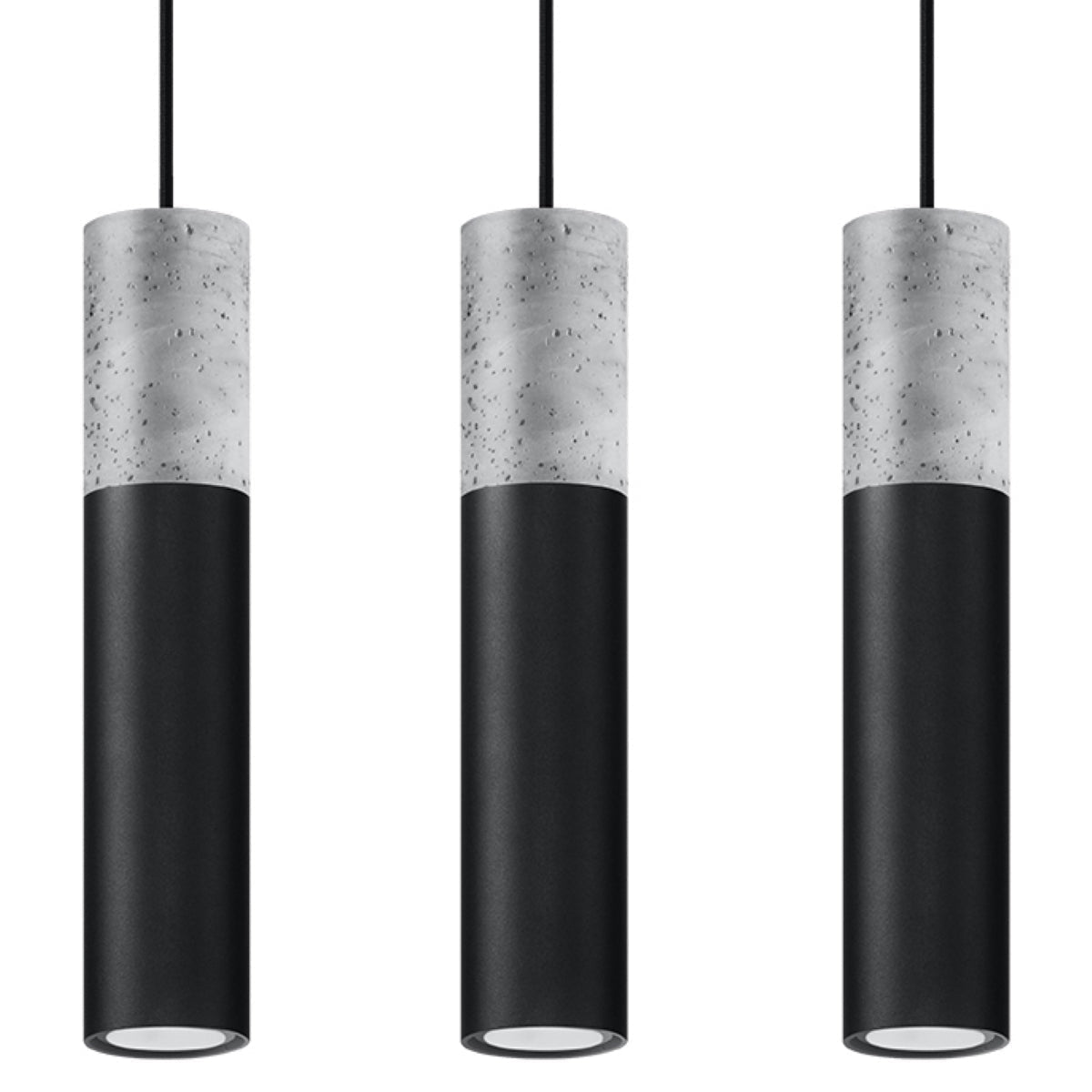 Hanglamp BORGIO 3L zwart