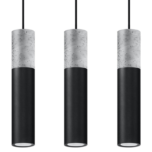 Hanglamp BORGIO 3L zwart