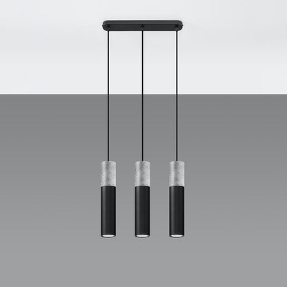 Hanglamp BORGIO 3L zwart