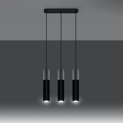 Hanglamp BORGIO 3L zwart