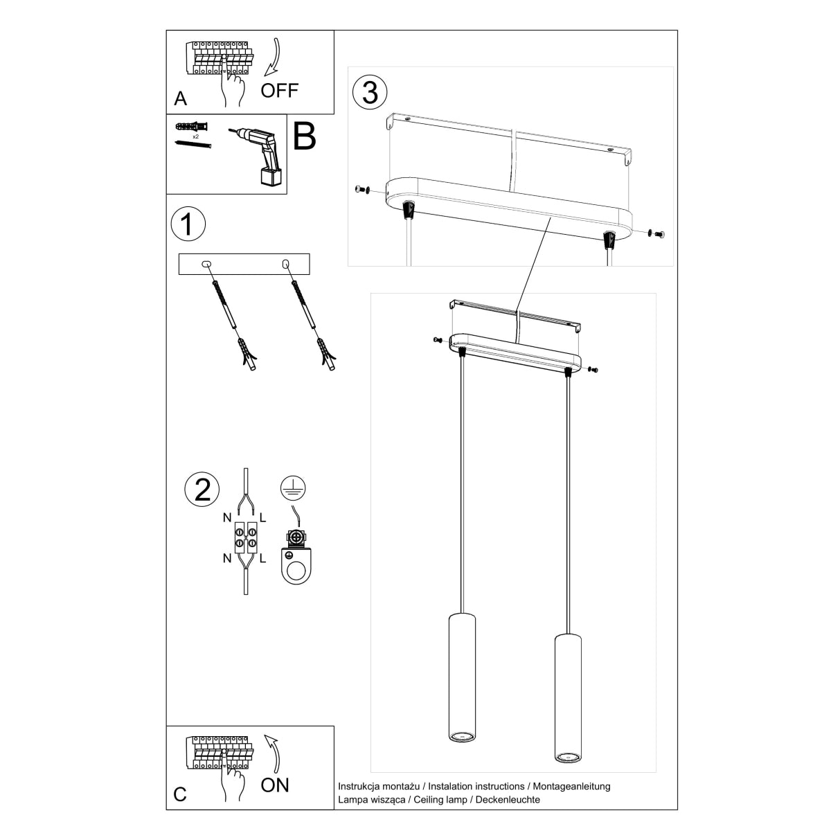 Hanglamp LUVO 2