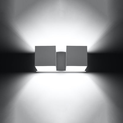 Wandlamp QUAD 2 wit