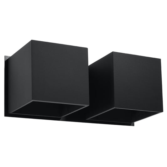 Wandlamp QUAD 2 zwart