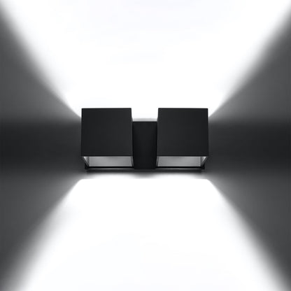 Wandlamp QUAD 2 zwart