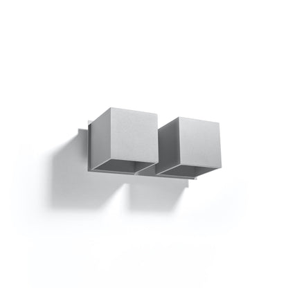 Wandlamp QUAD 2 grijs
