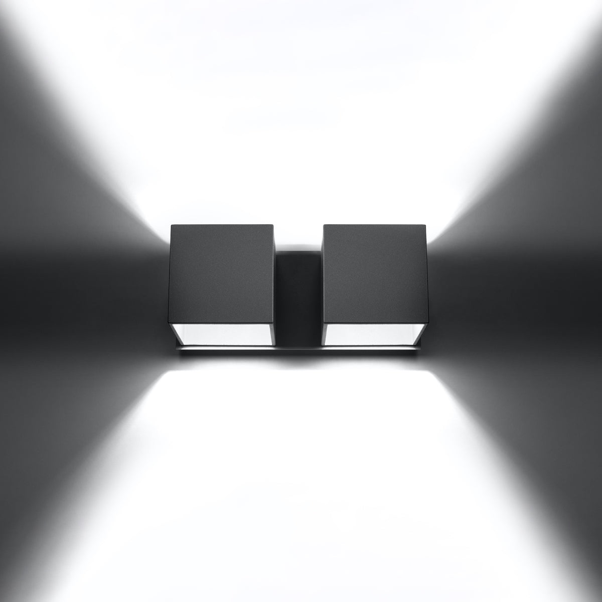Wandlamp QUAD 2 grijs