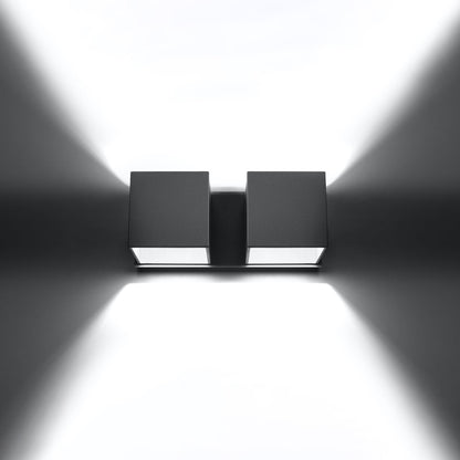 Wandlamp QUAD 2 grijs
