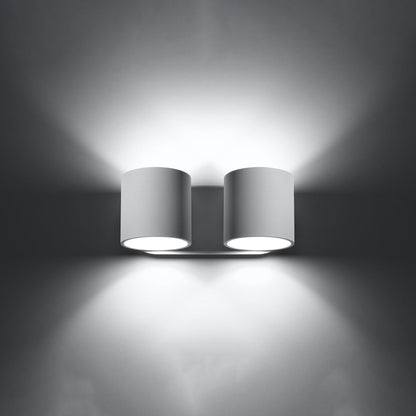 Wandlamp ORBIS 2 wit