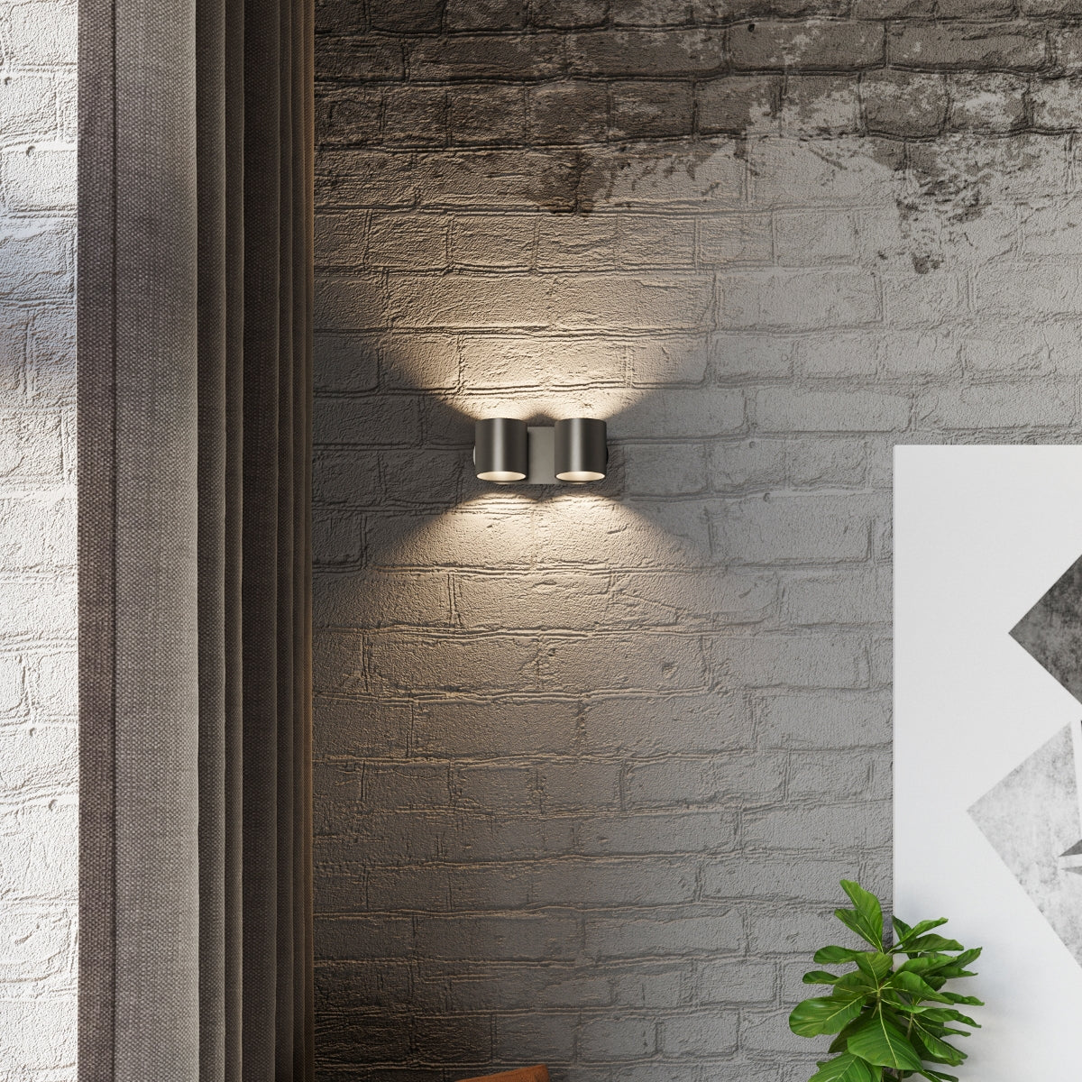 Wandlamp ORBIS 2 zwart