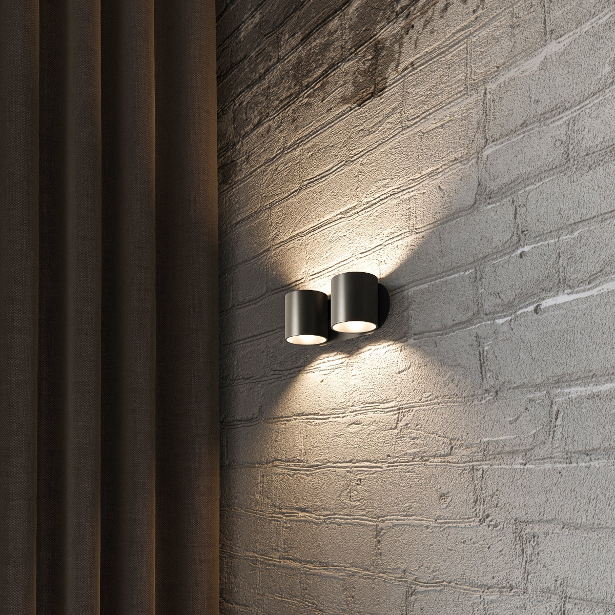 Wandlamp ORBIS 2 zwart
