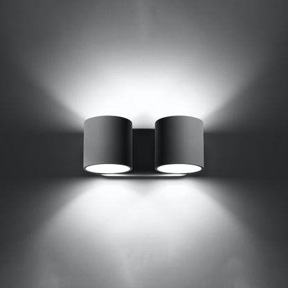Wandlamp ORBIS 2 grijs