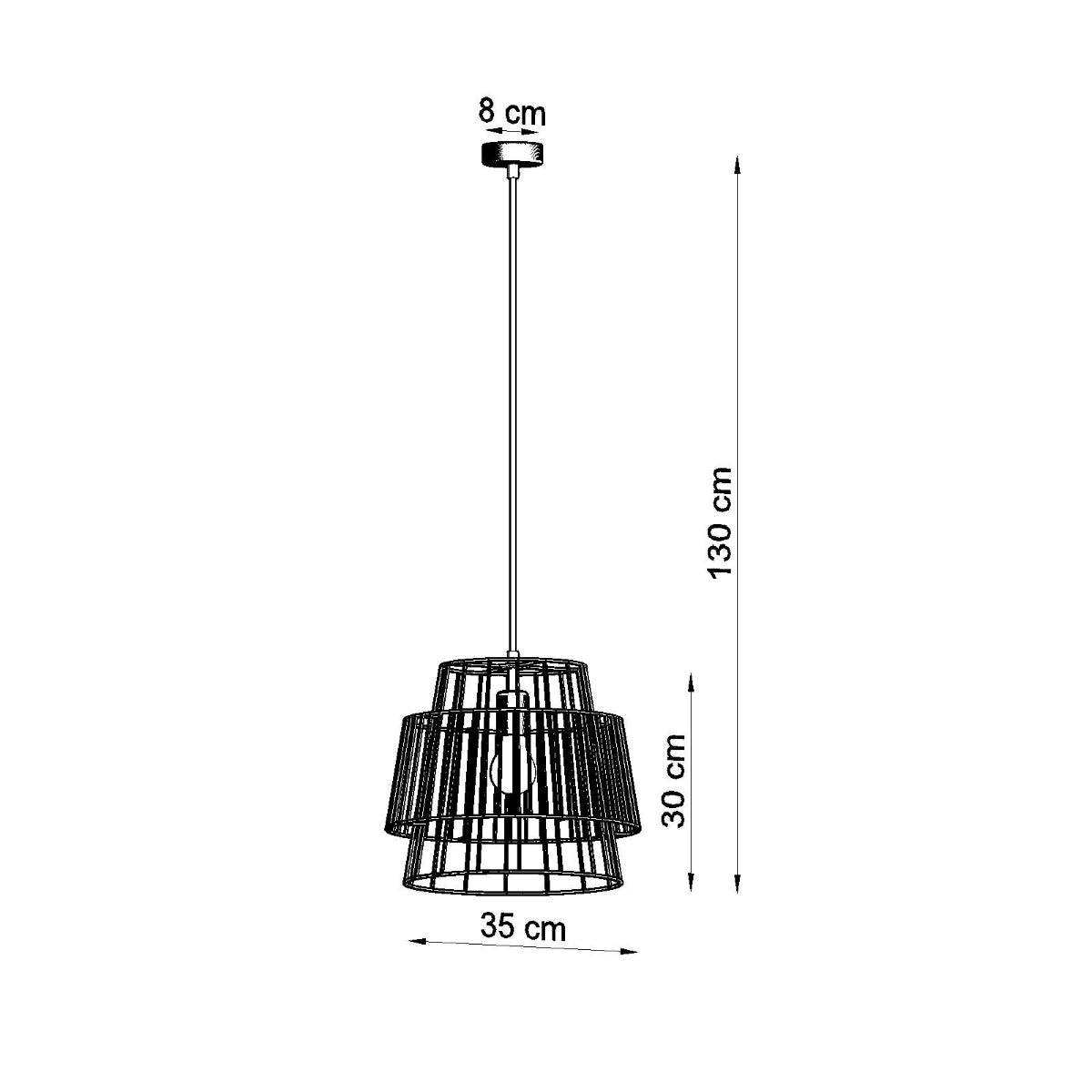 Hanglamp GATE wit