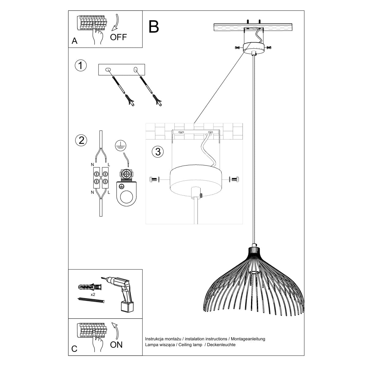 Hanglamp UMB wit