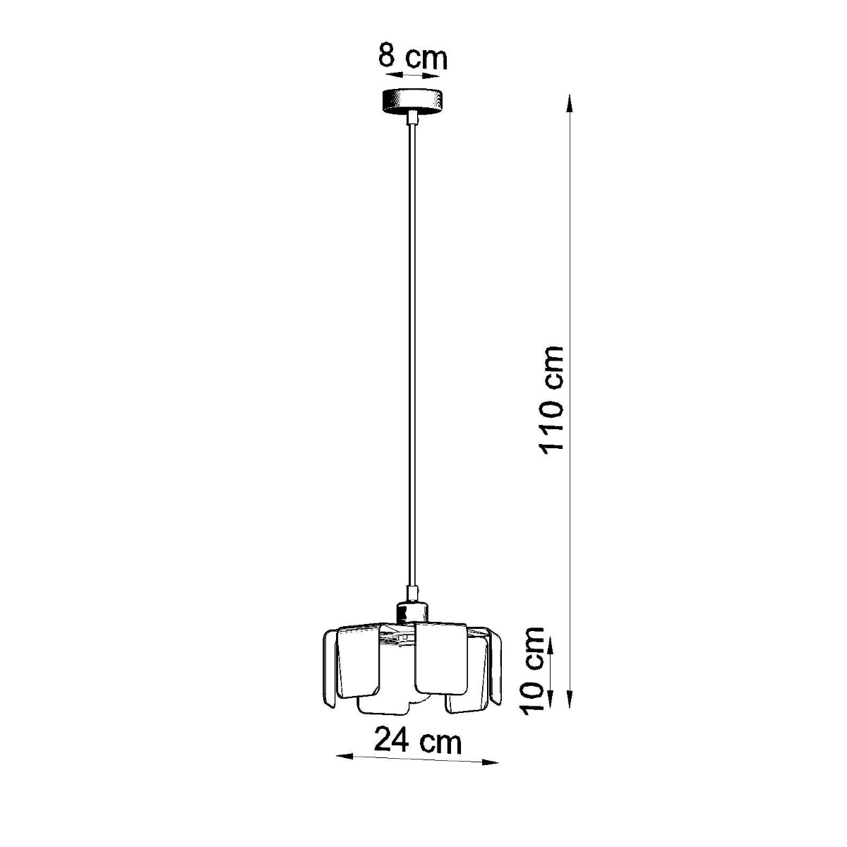 Hanglamp TULIP zwart