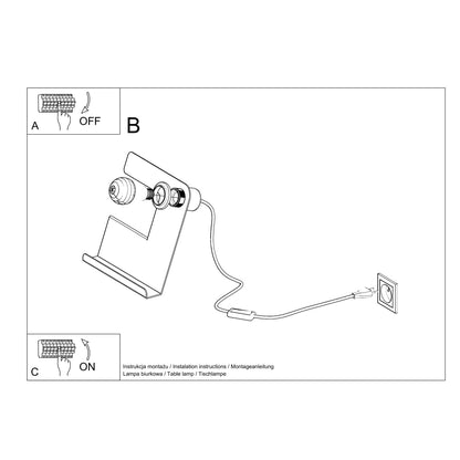 Musthave Tafellamp INCLINE zwart