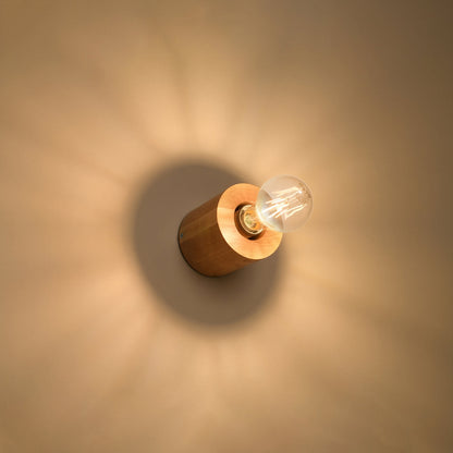 Wandlamp SALGADO naturel hout
