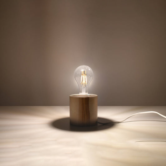 Minimalistische Tafellamp SALGADO hout