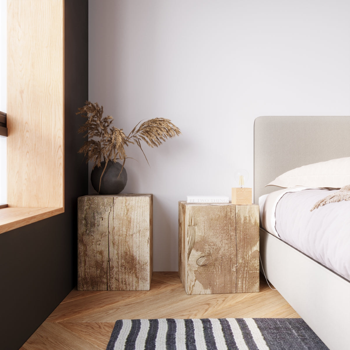 Plafondlamp ARIZ natuurlijk hout