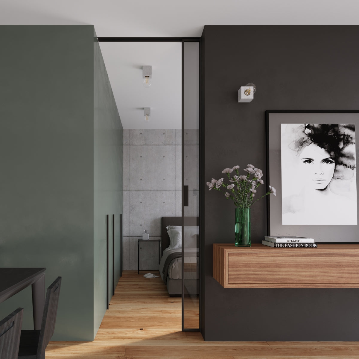 Plafondlamp ARIZ beton