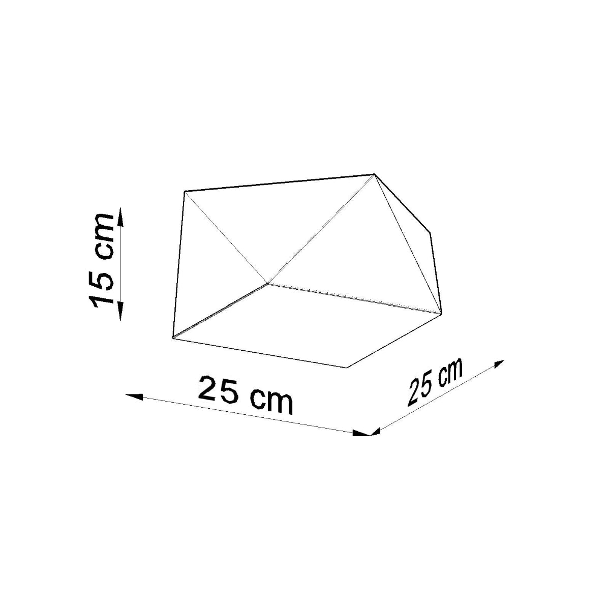 Plafondlamp HEXA 25 wit