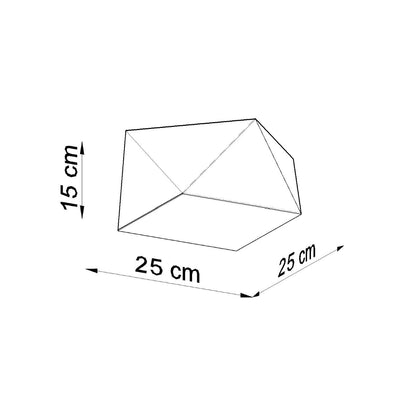 Plafondlamp HEXA 25 wit