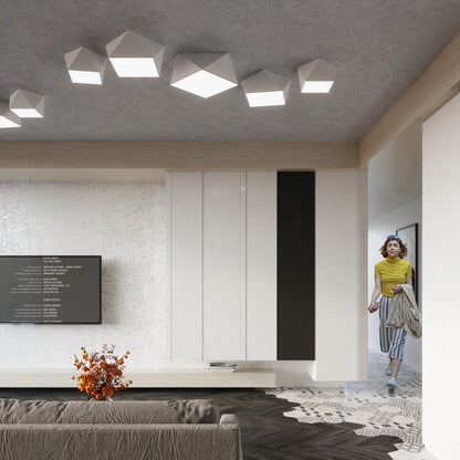 Plafondlamp HEXA 25 wit