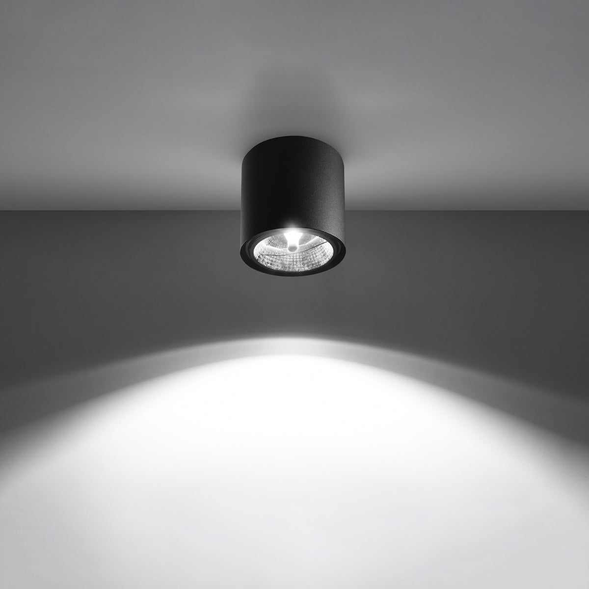 Plafondlamp TIUBE zwart