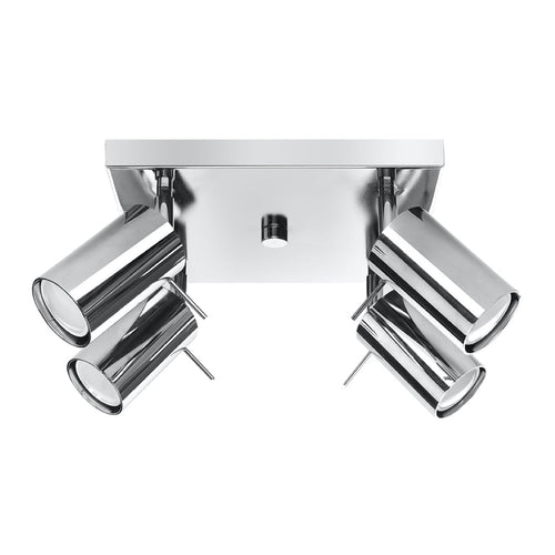 Plafondlamp RING 4 chroom