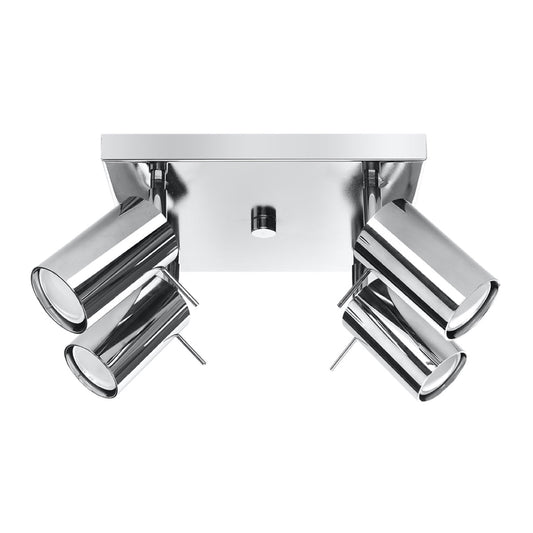 Plafondlamp RING 4 chroom