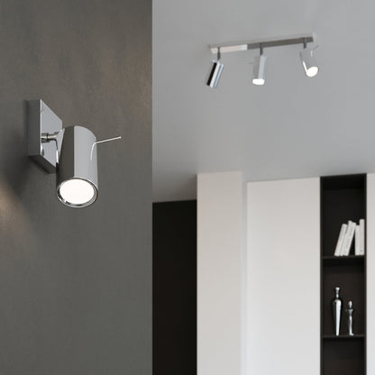 Plafondlamp RING 4L chroom