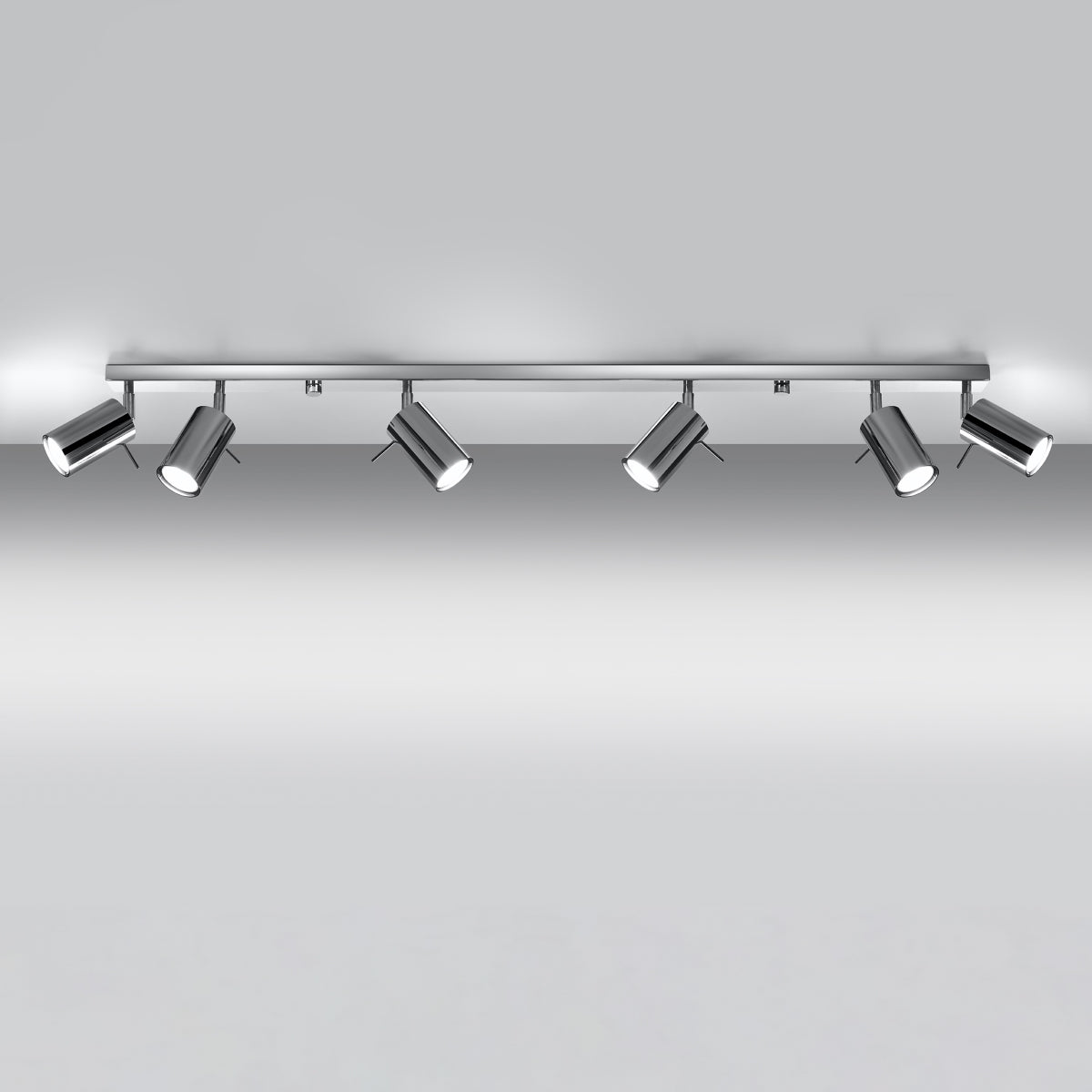 Plafondlamp RING 6L chroom