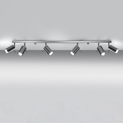 Plafondlamp RING 6L chroom