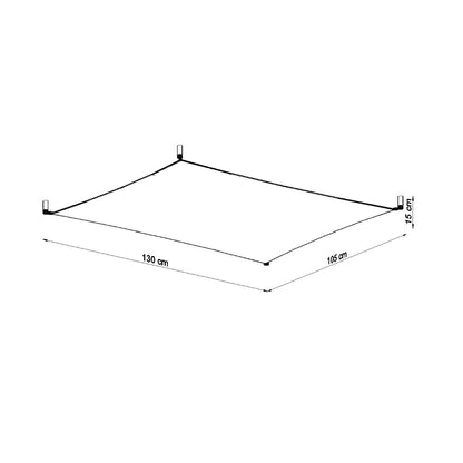 Plafondlamp LUNA 3 wit