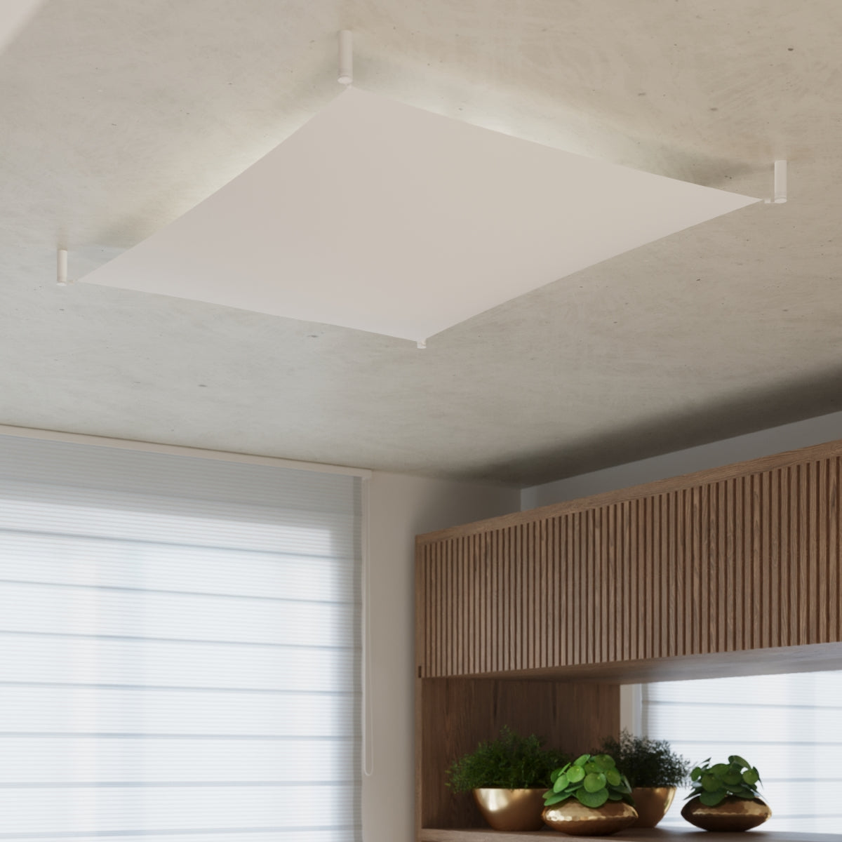 Plafondlamp LUNA 3 wit