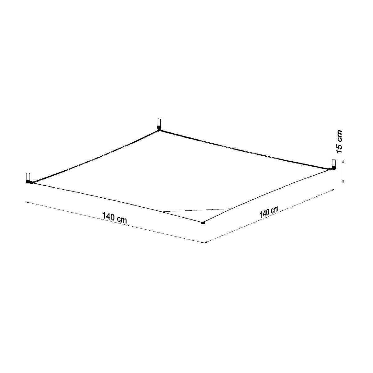 Plafondlamp LUNA 4 wit