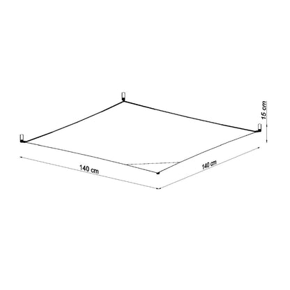 Plafondlamp LUNA 4 wit