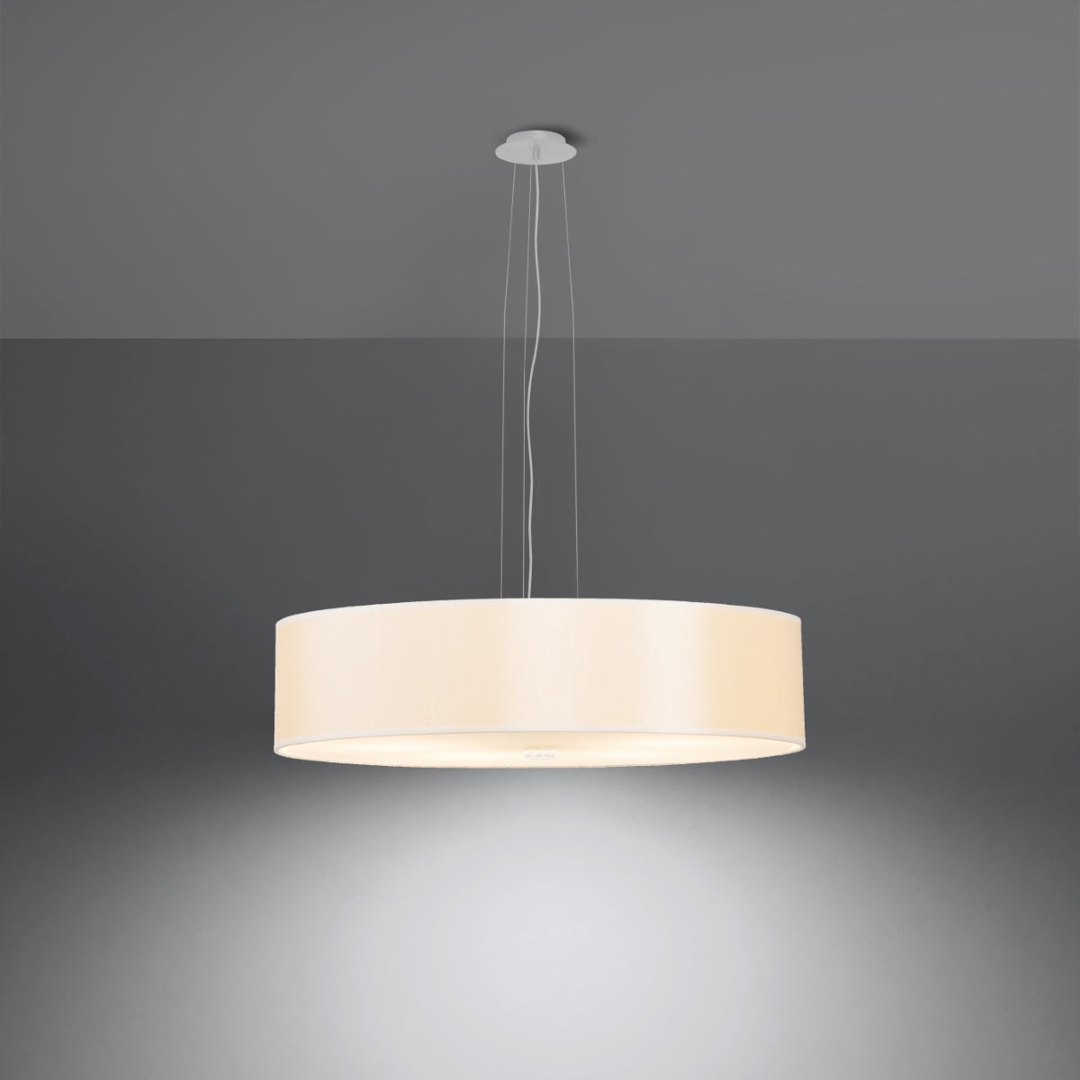Minimalistische witte Kroonluchter SKALA 50