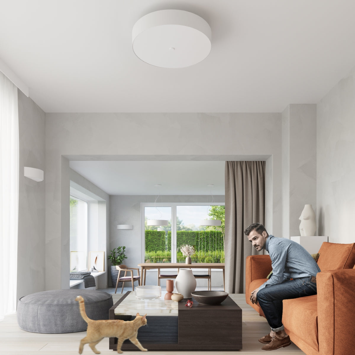 Wandlamp SKALA wit