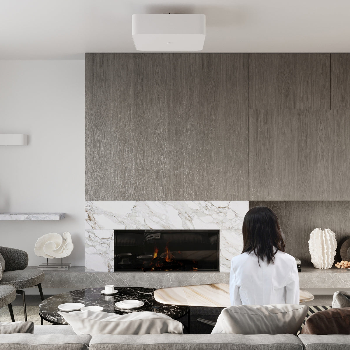 Wandlamp LOKKO wit