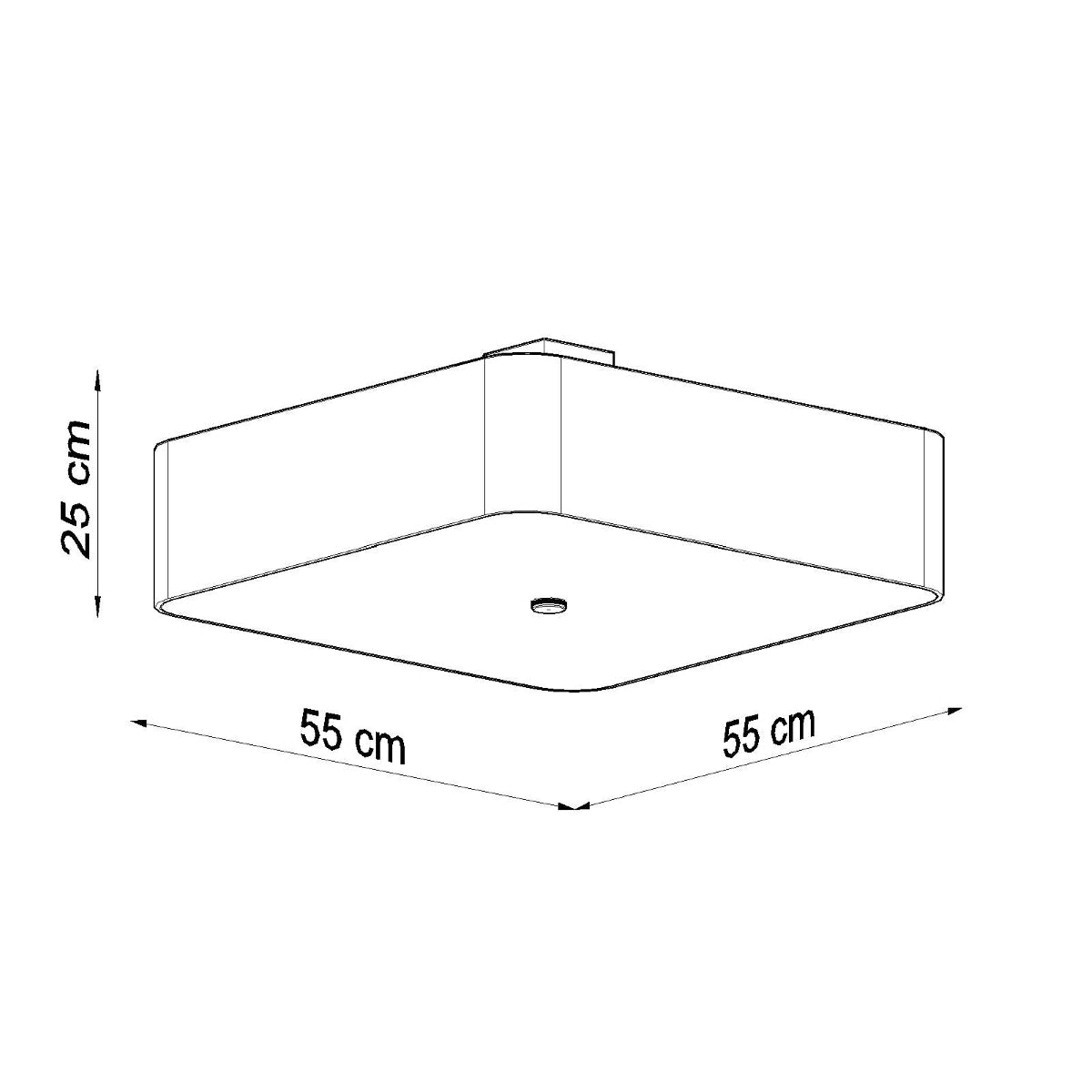 Plafondlamp LOKKO 55 wit
