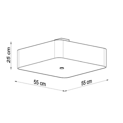 Plafondlamp LOKKO 55 wit