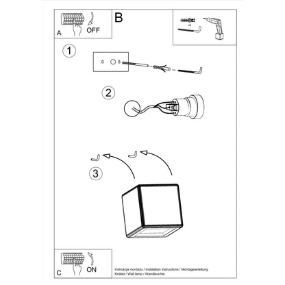 Wandlamp keramiek NESTA